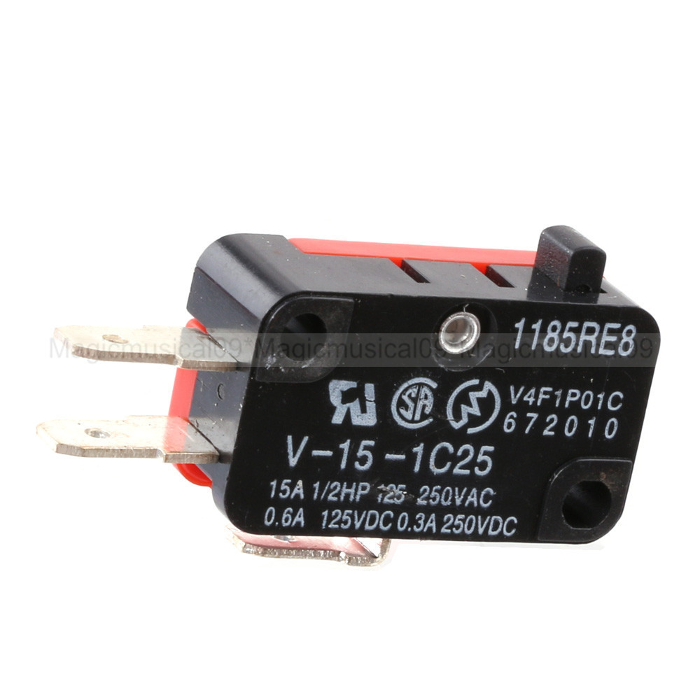 10pcs V-15-1C25 Long Hinge Roller Lever AC DC Micro Switch