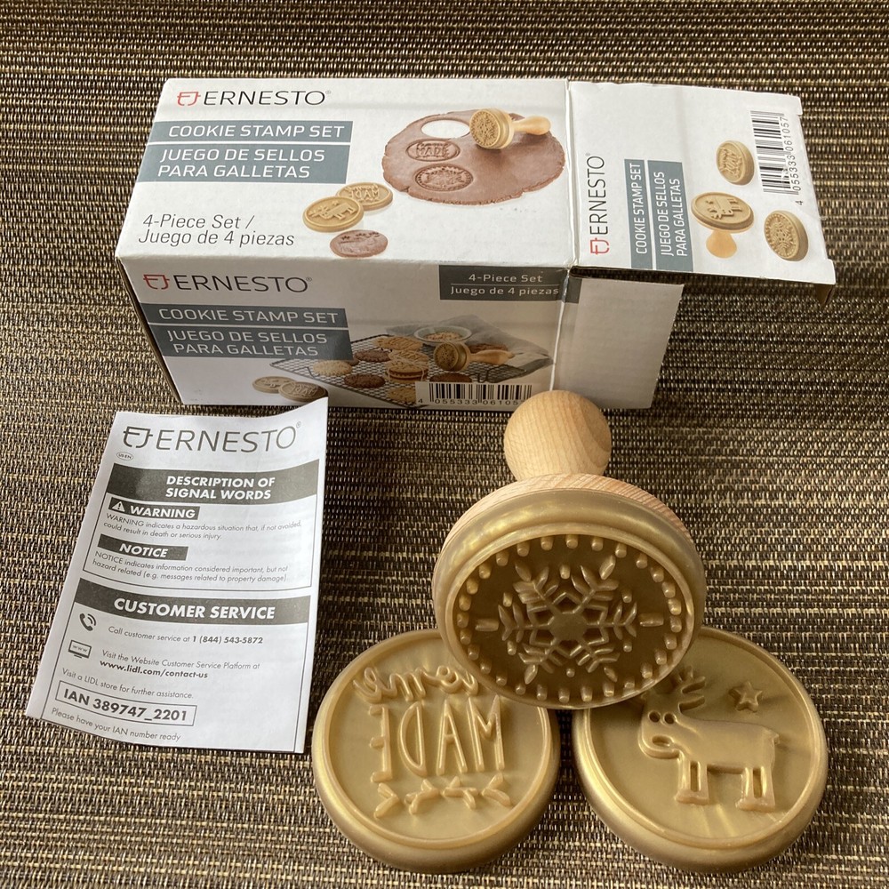 Ernesto Cookie 4 Piece Stamp Set ~ NIB ~ HTF