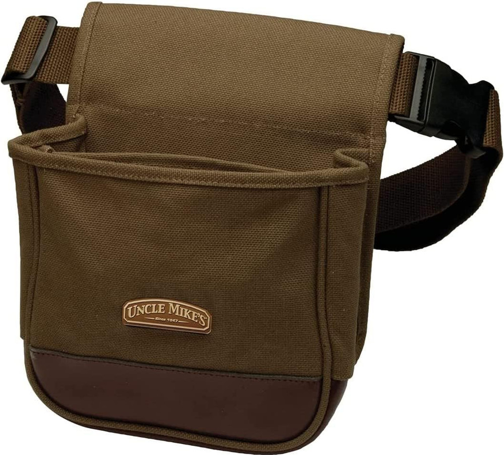 Deluxe Canvas Shell Pouch (Brown, One Size)