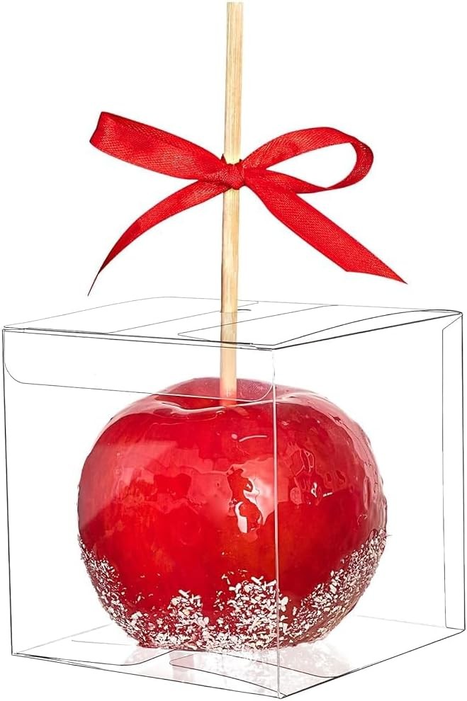 4x4x4 Inches Candy  Boxes with Hole,  Transparent