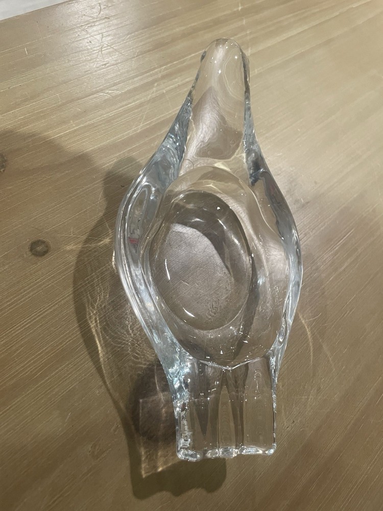 MCM 1960s Glass Dove Ashtray