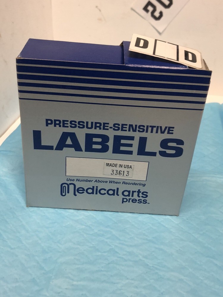 LETTER D Code file folder labels in box -500 labels per box