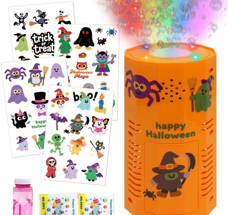 Halloween Bubble Machine, Automatic Fireworks Blower with