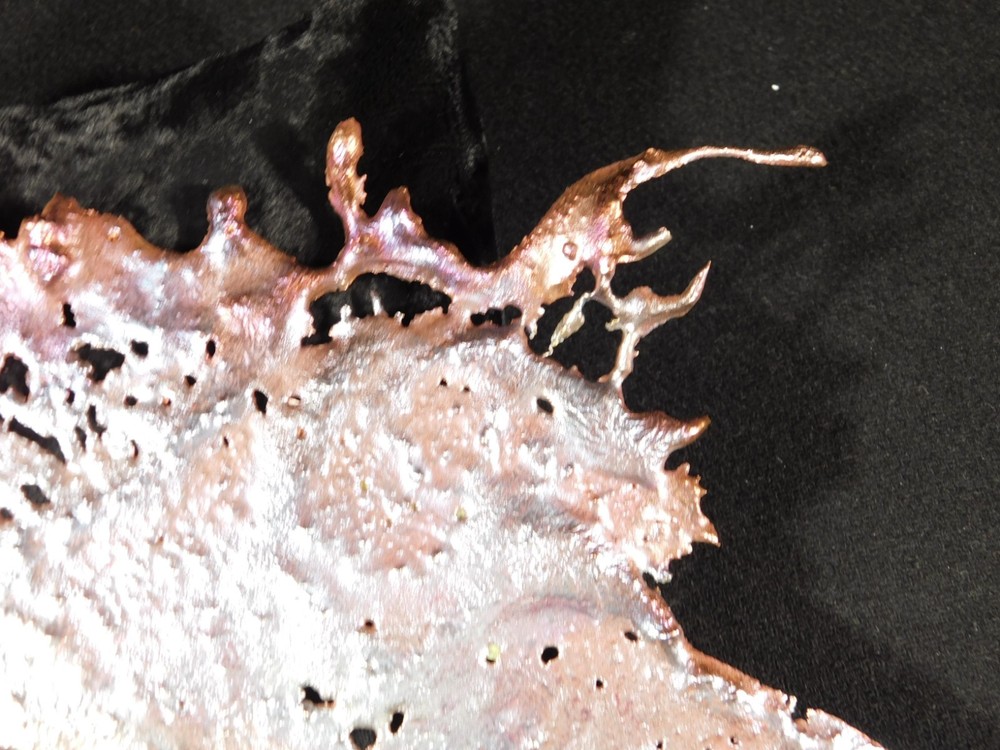 Big! Bright Solid Solid COPPER Splash ART Sculpture Arizona 161gr