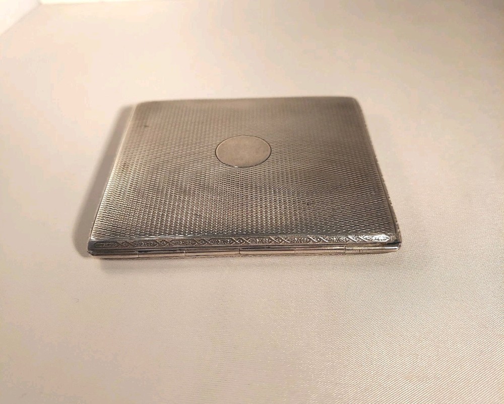 Beautiful Antique 900 Silver Cigarette Case 104g