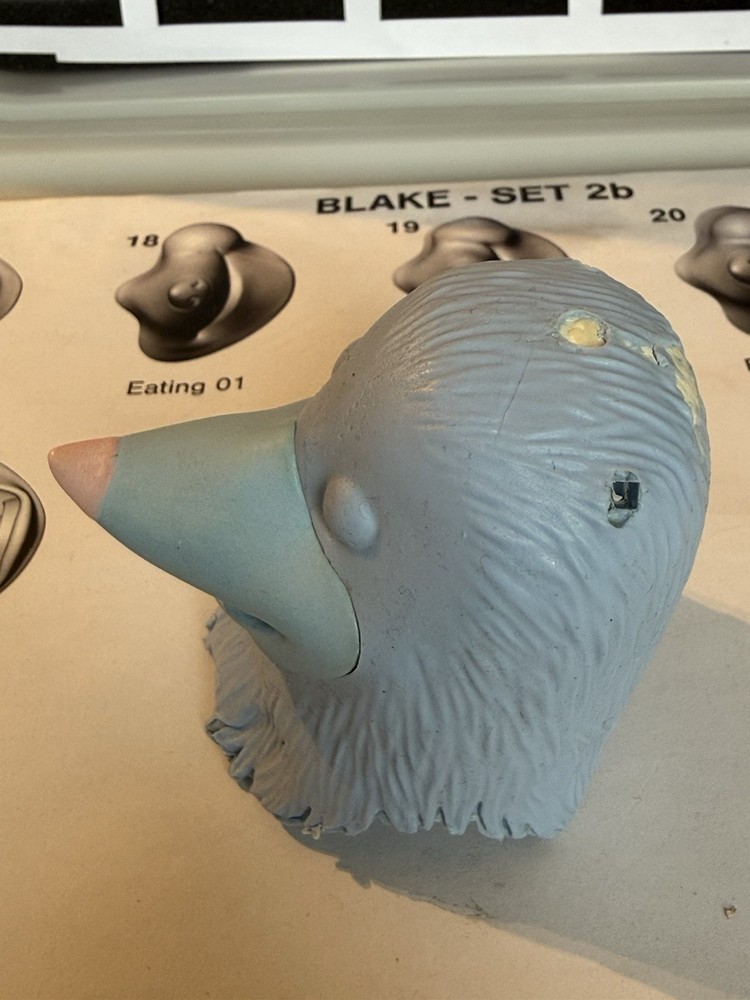 Norman Picklestripes TV Prop Test Possum Stop Motion Puppet Head Inc Faces