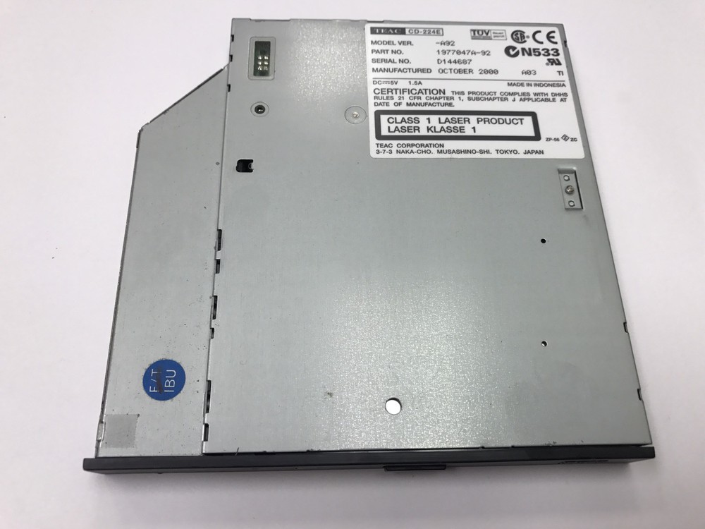 TEAC 1977047A-92  Slim CD-ROM Drive Dark Grey Bezel