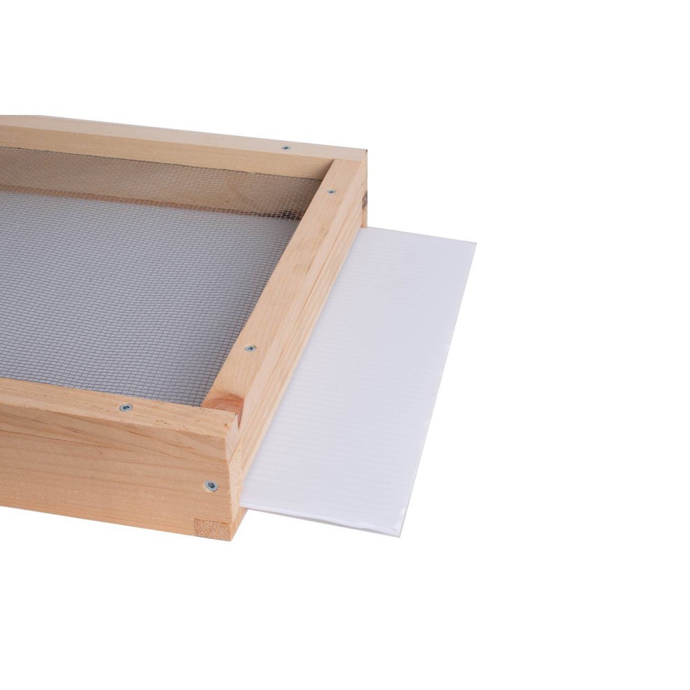 Beekeeping Debris Board Insert for 8-Frame Honey Beehive Screen Base, Amish Made