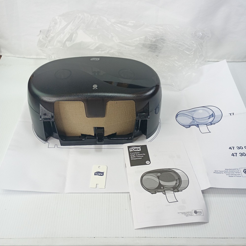 Tork Coreless High Capacity Bath Tissue Dispenser Black model# 47 30 08