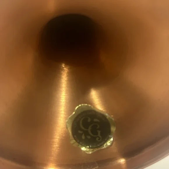 Set of Six Copper Goblets