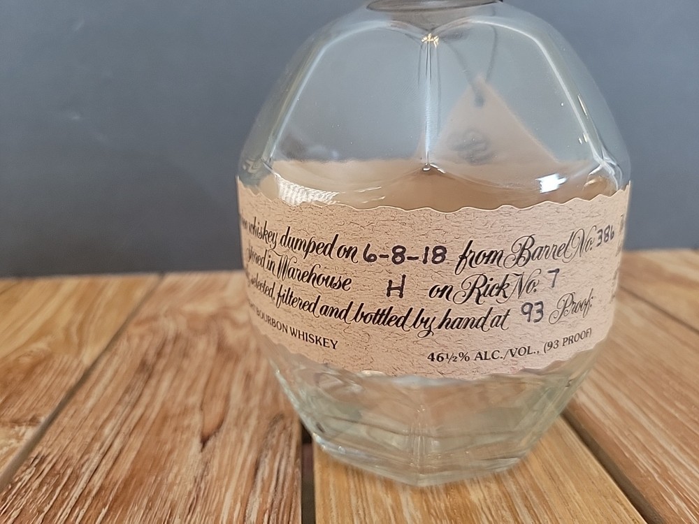 Blanton's Bourbon Bottle Letter L Empty 750ml with Cork