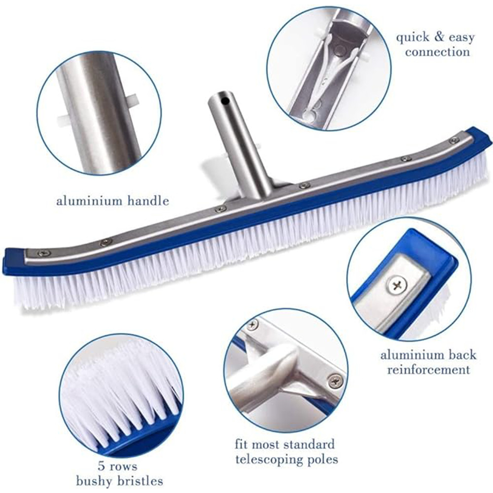 Pool Floor Wall Cleaning Tool Pool Swimming Pool Brush Broom Algae Removeable