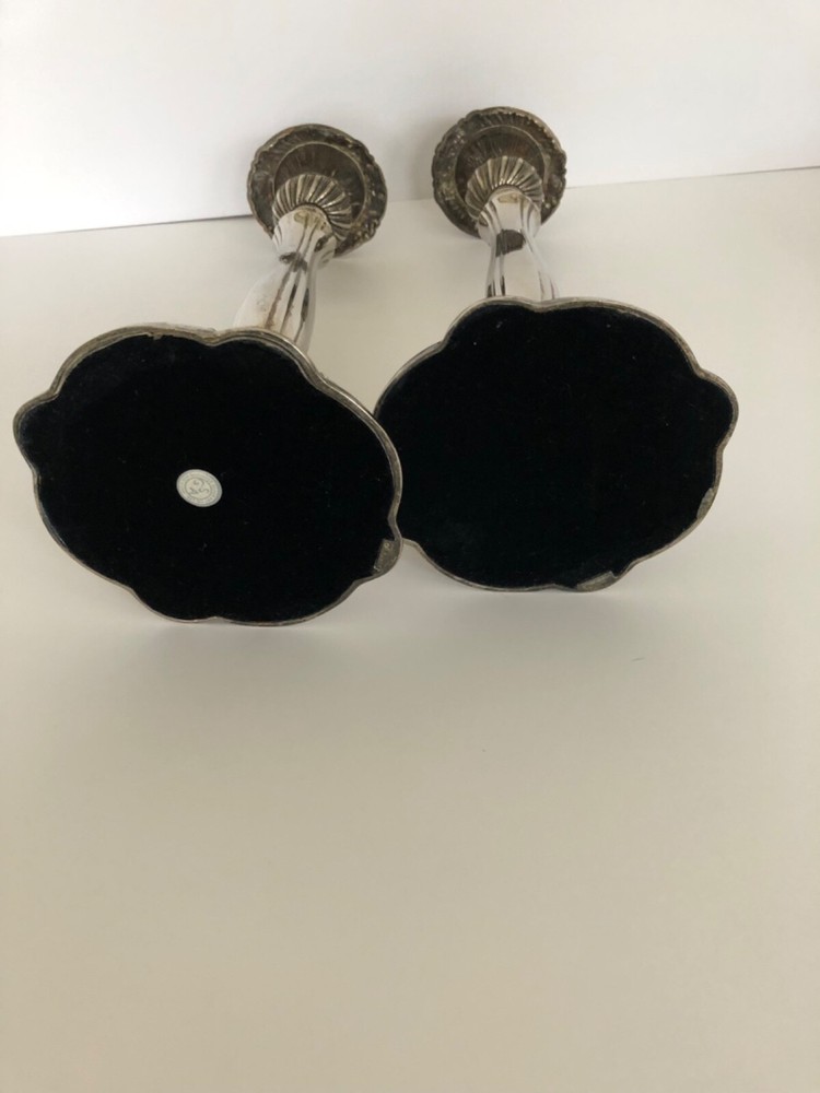 Godinger Silver Candleholders with beautiful design.