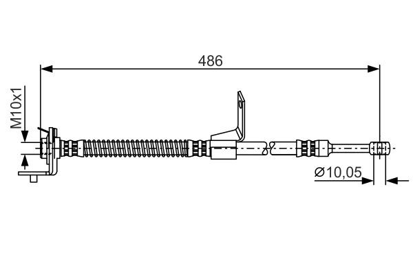 Brake Hose BOSCH 1987481372