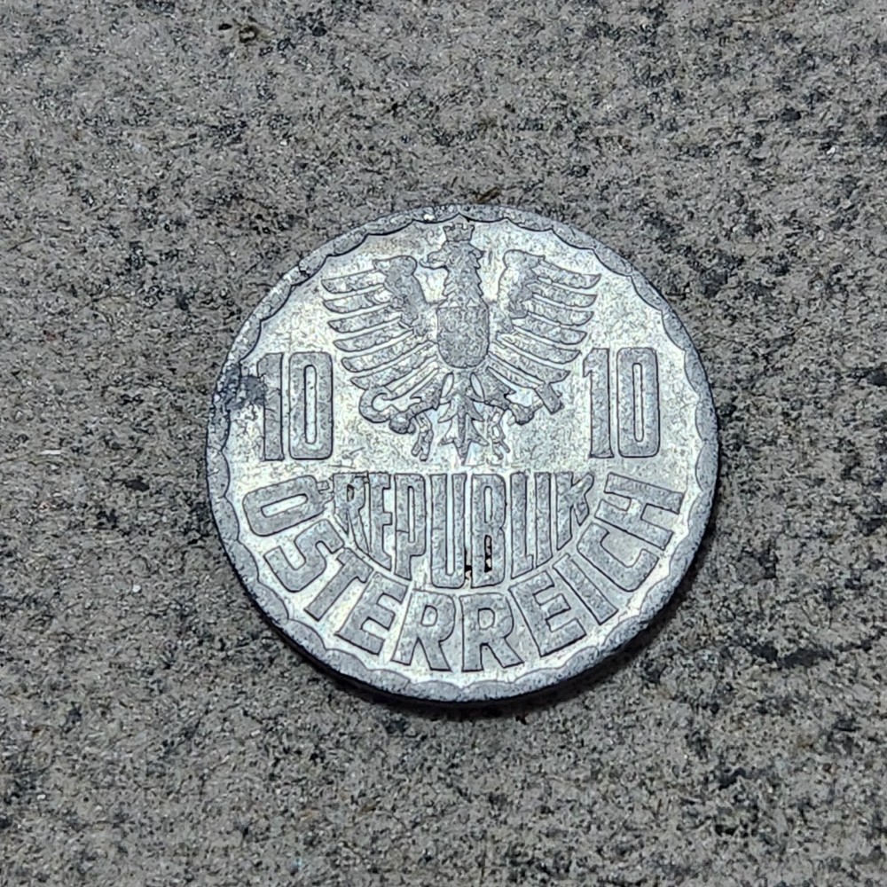 AUSTRIA 🇦🇹 TEN (10) GROSCHEN COIN 1962