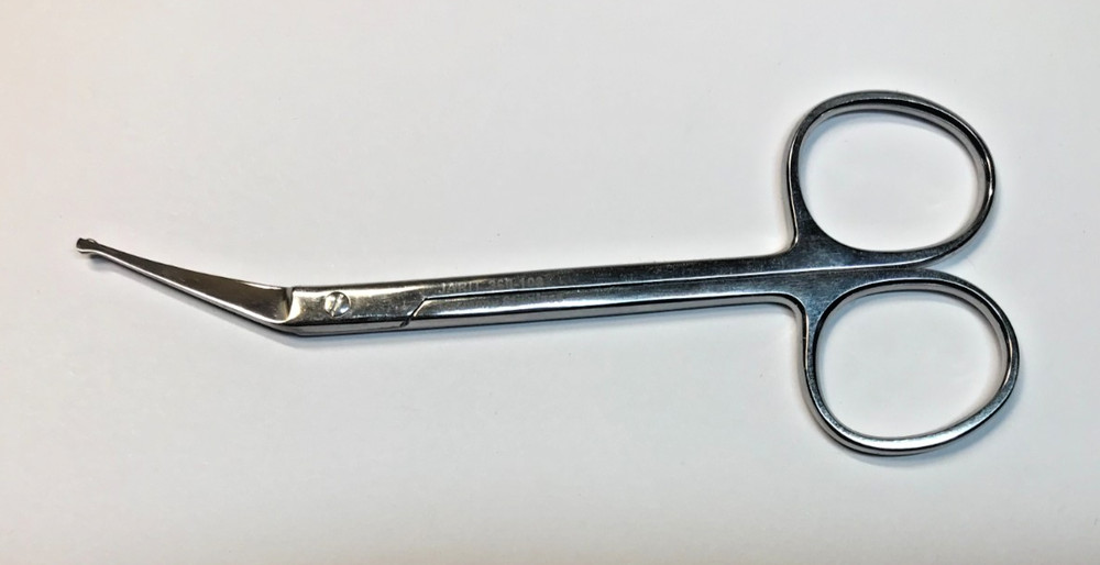 Jarit 360-103 Scissors, Angled Over Edge, Probe Points, 4.5"