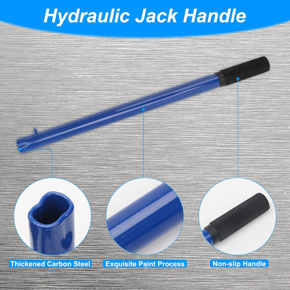 Horizontal Hydraulic Jack Handle Replacement for Floor Jacks (Blue)