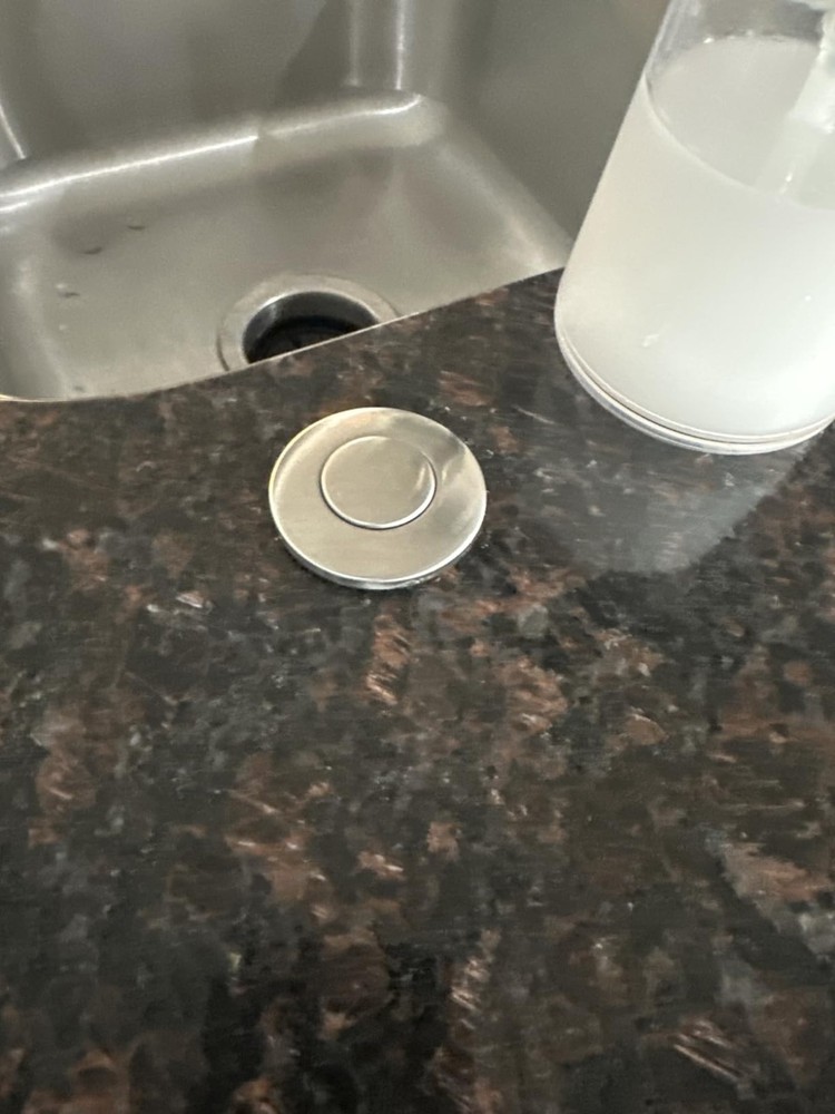 Push Button Air Switch for Garbage Disposal - Long/3.5"