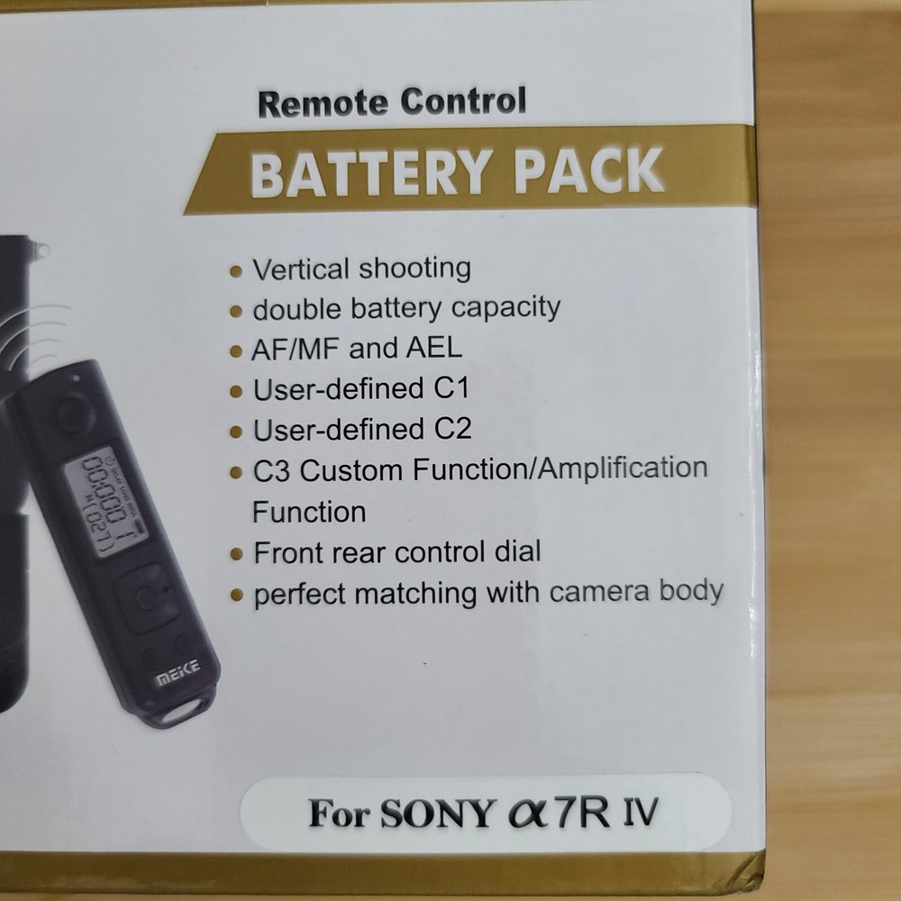 MEIKE MK-A7R IV Pro Remote Battery Grip With Vertical Shutter Function For Sony