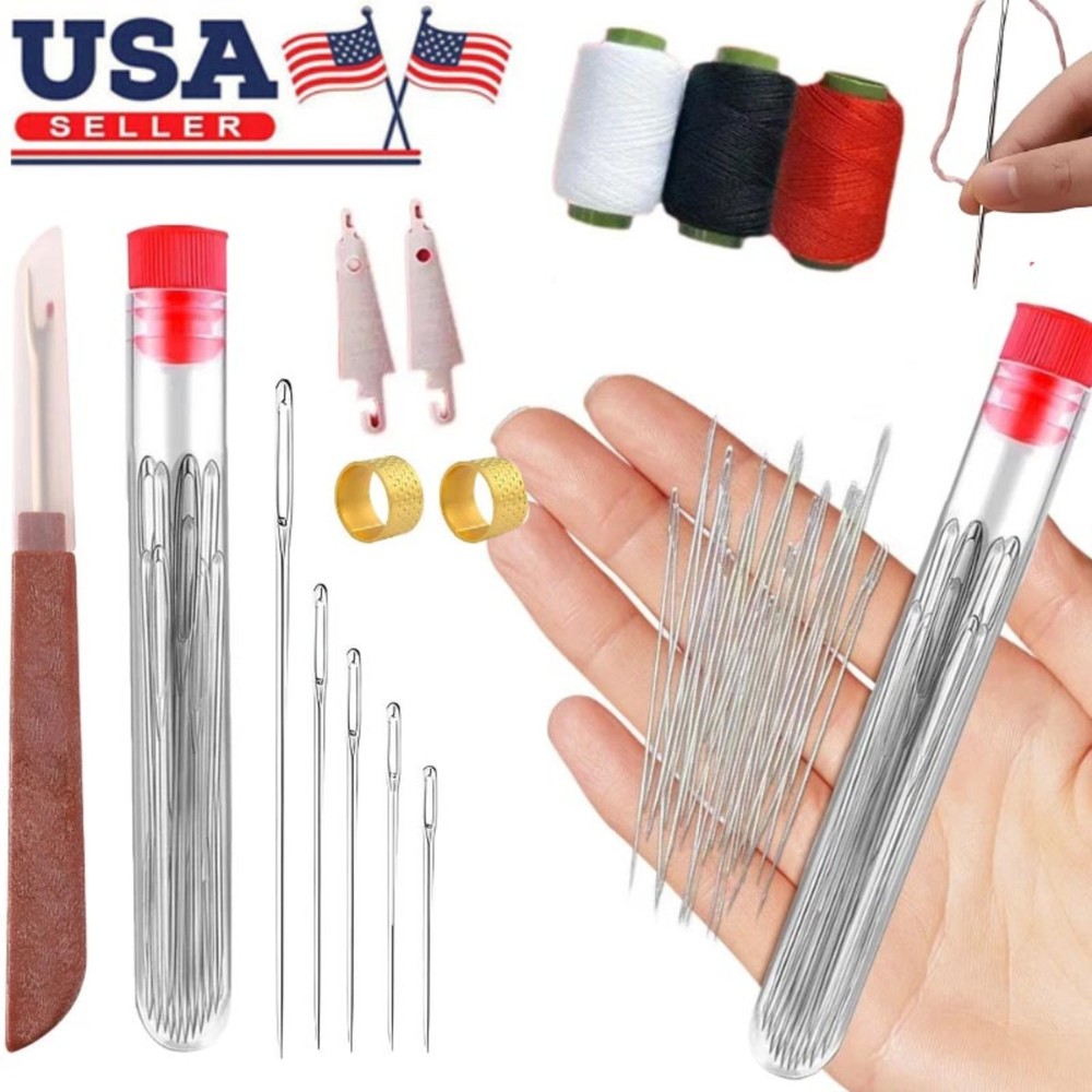 Sewing Tool Set,Needles Thread Hand Repair Tool,Portable Sewing Kit
