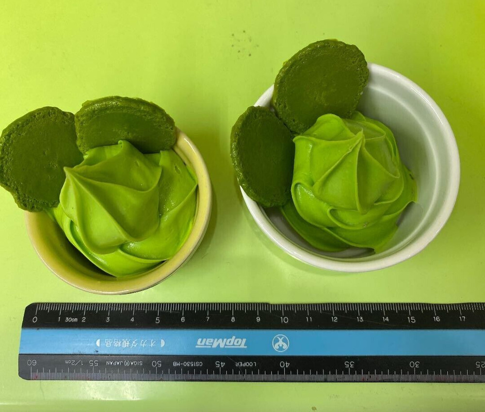 Japan Made!! Matcha Soft Serve Food Sample With Sweets