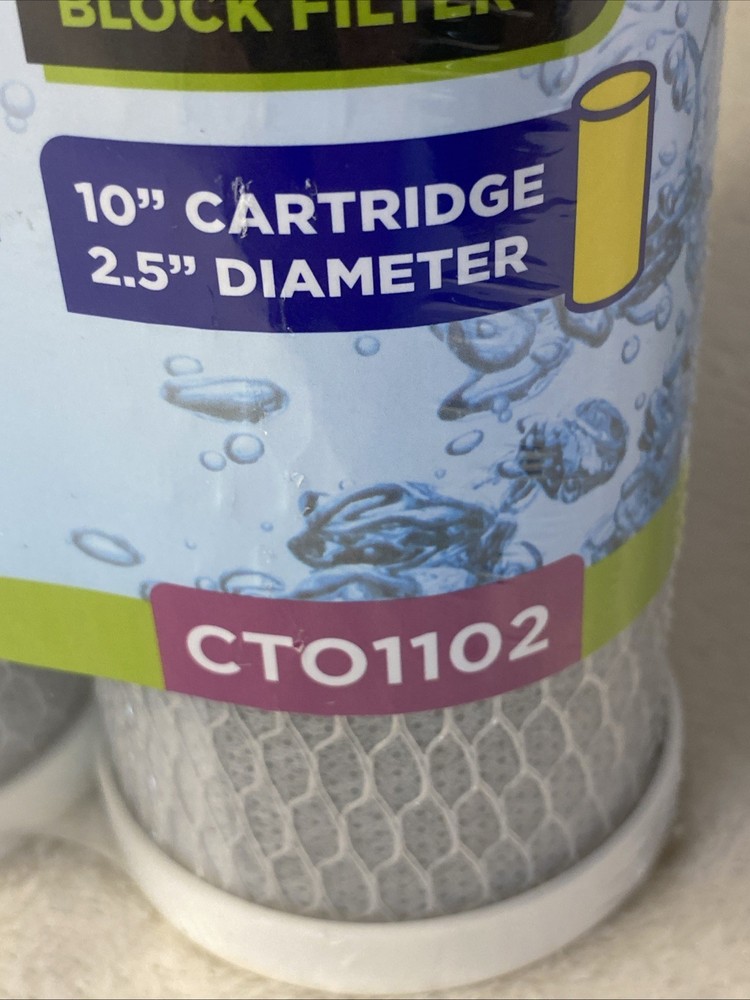 Clear 2O RV ADVANCED 5 MICRON CARBON FILTER CT01102. UNIVERSAL CAPACITY