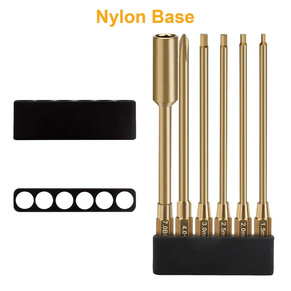 RC Assembly Tool Kit with Hex Bits Nut Screwdriver Cross Driver and Bit Holder