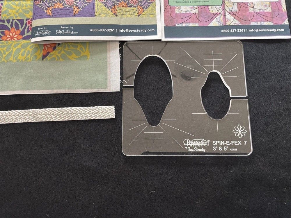 Sew Steady Churn Dash Template, Practice Fabric And Half Square Triangle