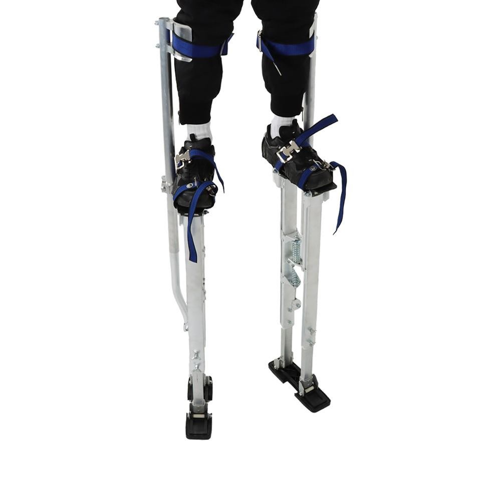 Drywall Stilts Painters Walking Finishing Tools Adjustable 36" - 48" Silver
