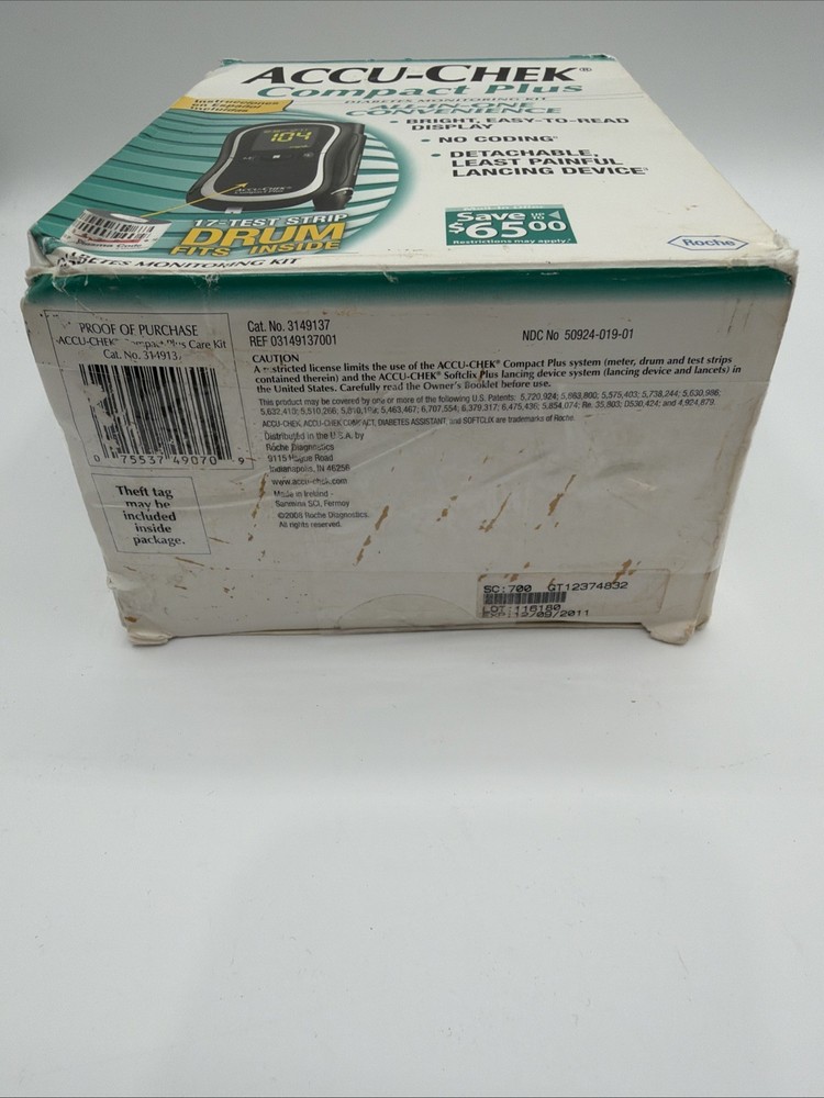 ACCU CHECK COMPACT PLUS Blood Glucose Meter With Test Strips