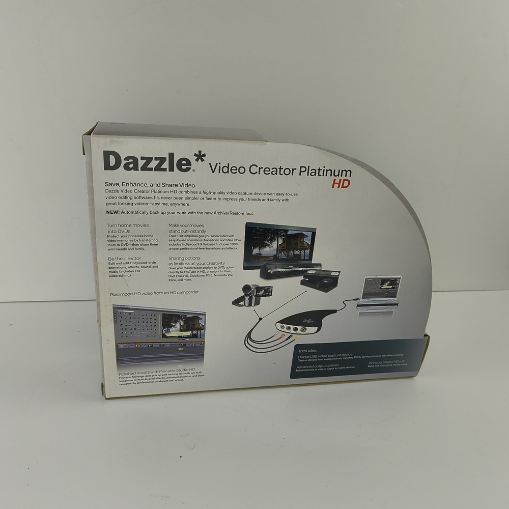 Dazzle Video Creator Platinum HD Includes Pinnacle Studio HD