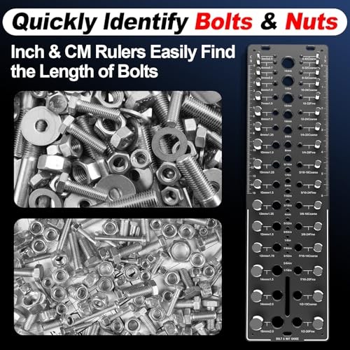 Thread Checker, 32 Nut and Bolt Thread Checker, Bolt Size and Thread Gauge
