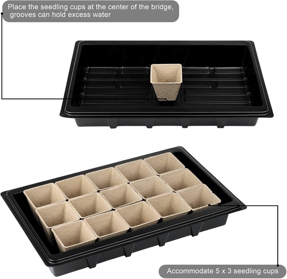 247 Pack Seed Starter Kit Including Peat Pots for Seedlings Seed Starter Tray...