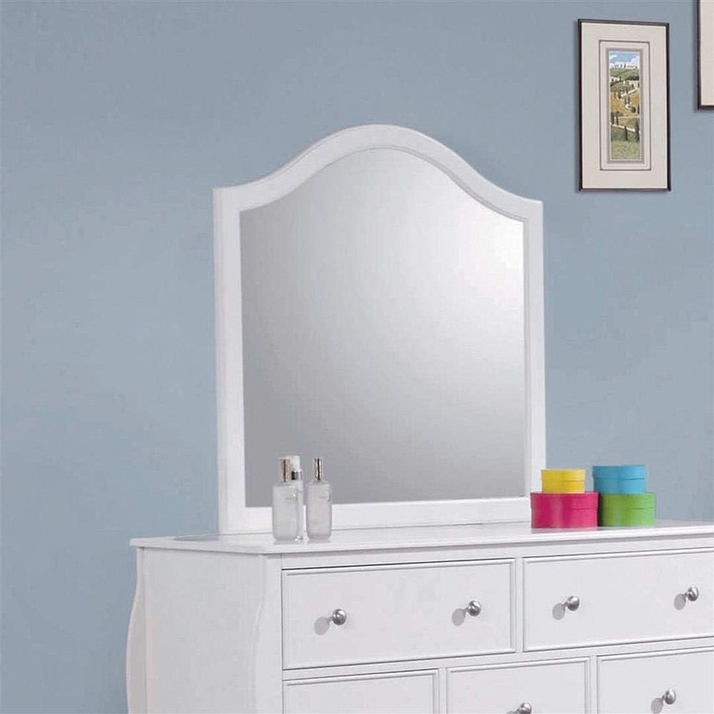 Coaster Mirror In White Finish 400564