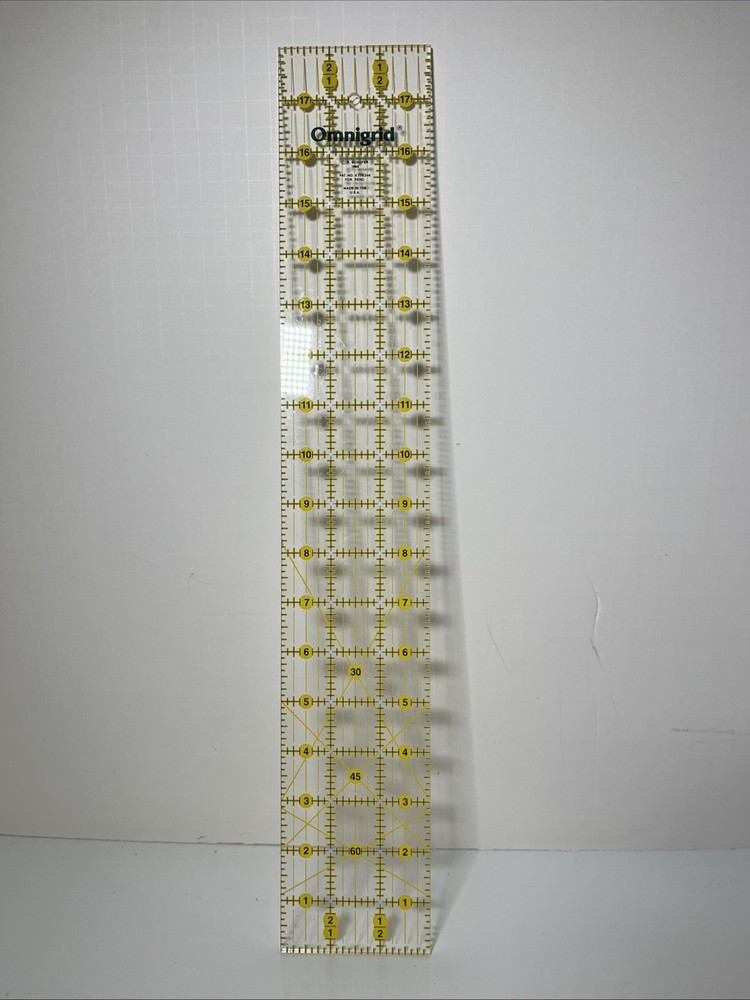 Omnigrid 3 Inch by 18 Inch Angles Ruler