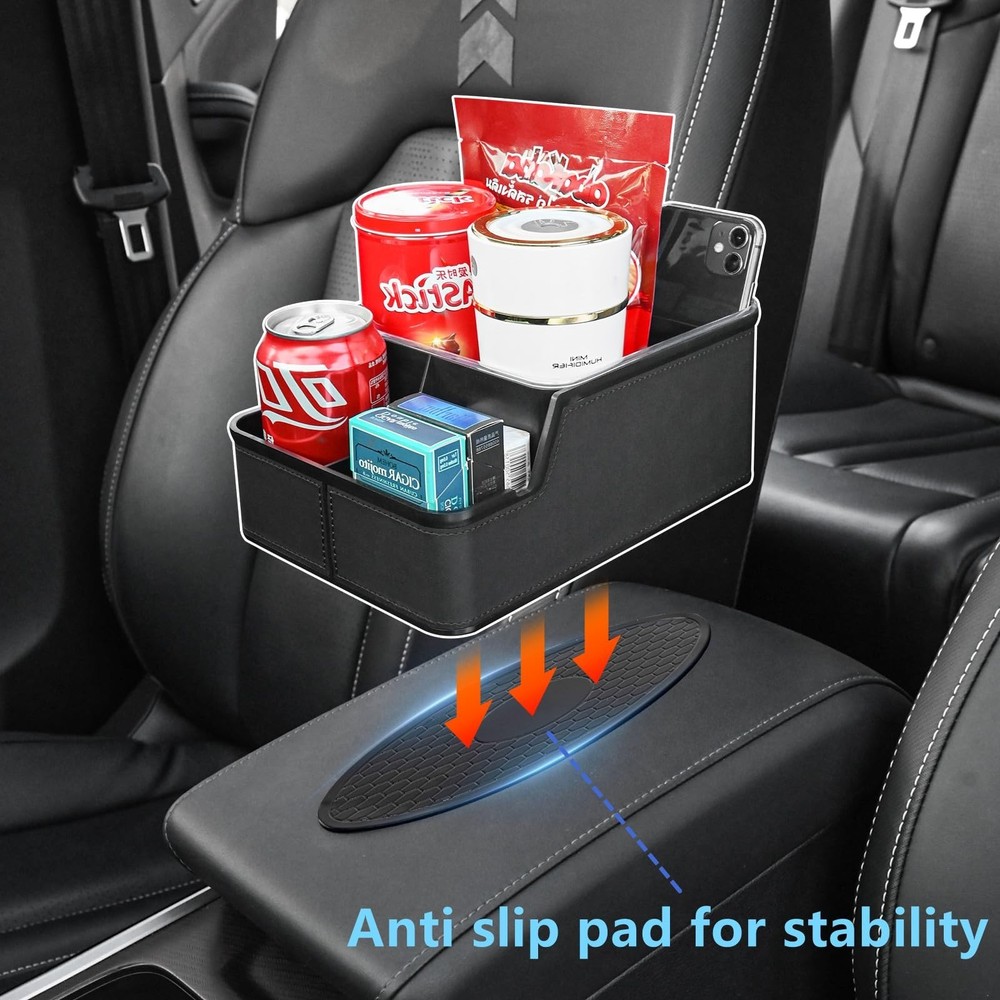 Car Storage Organizer Between Seats,Center Console Armrest Storage Box Back S...