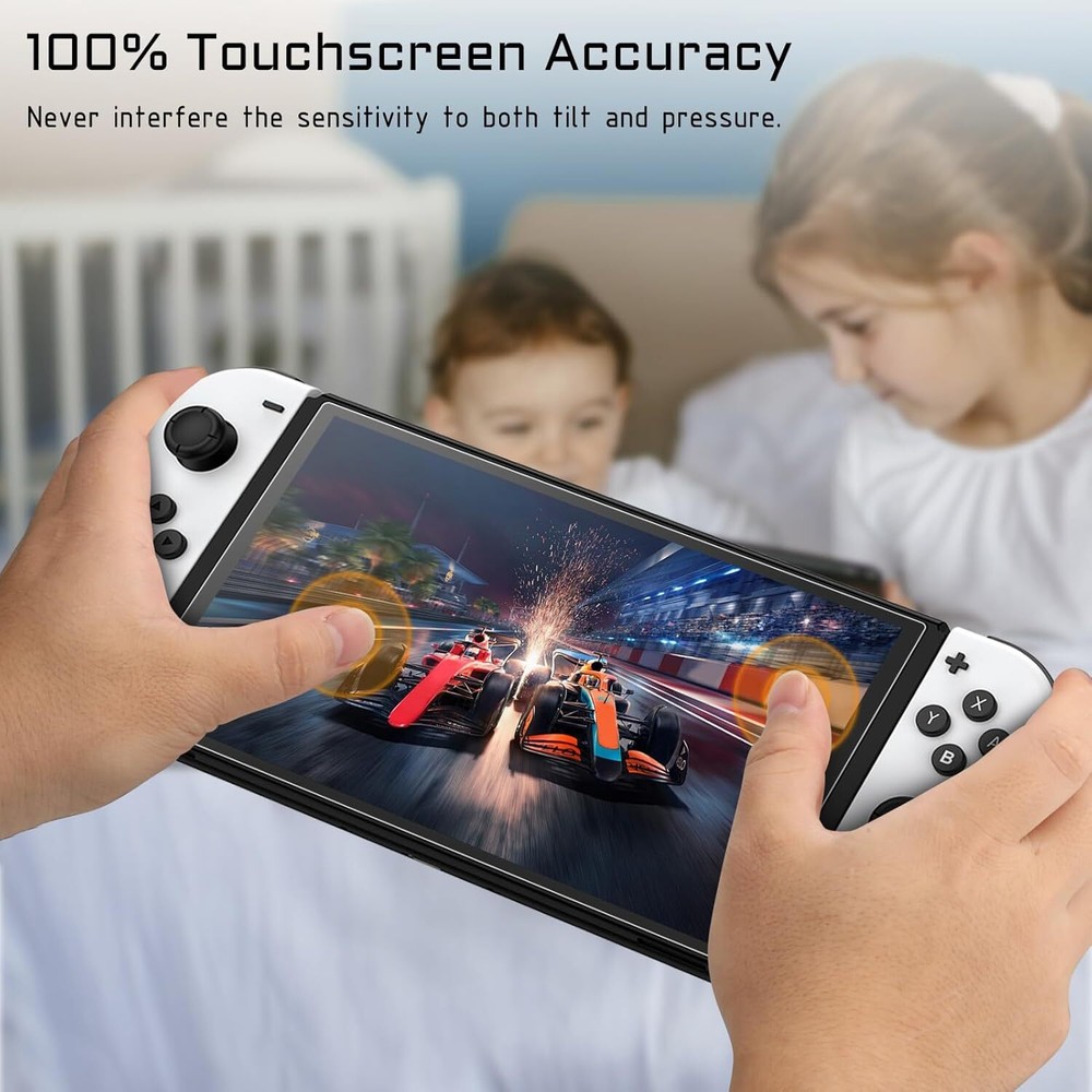 (2 Pack) Tempered Glass Screen Protector for Nintendo Switch (OLED Model) 2021