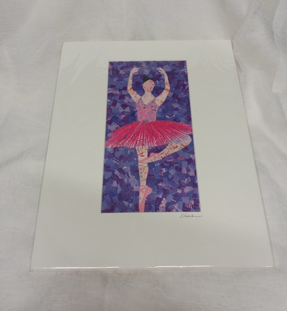 Charla Steele Collage Ballerina Artwork - Signed