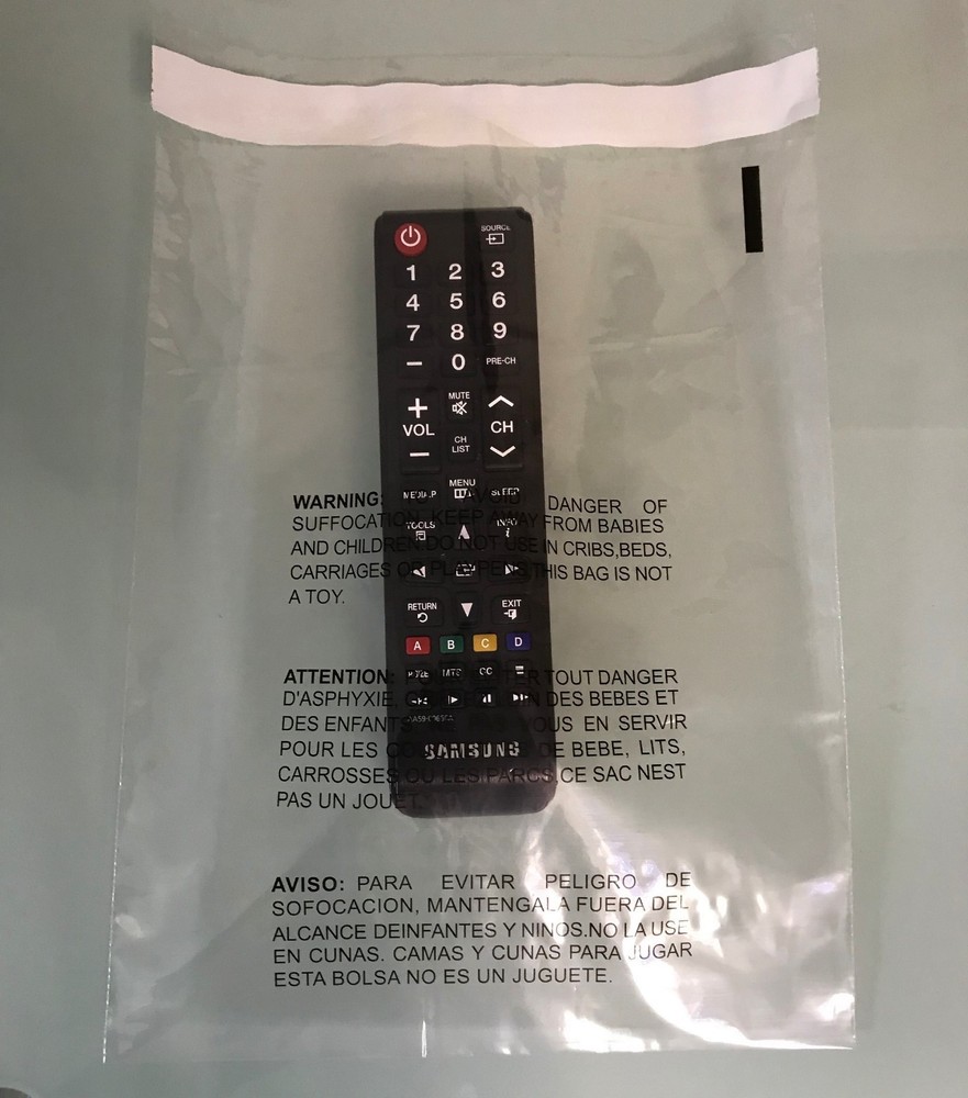 Poly & Plastic Packaging Bags 400 Clear Combo With Suffocation Warning 6x9, Seal