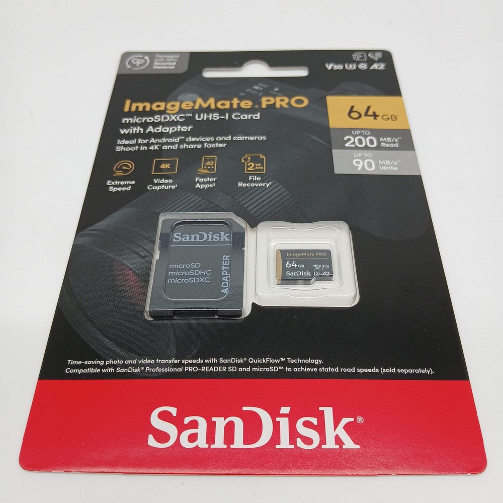 New Sandisk ImageMate pro 64gb SD Card