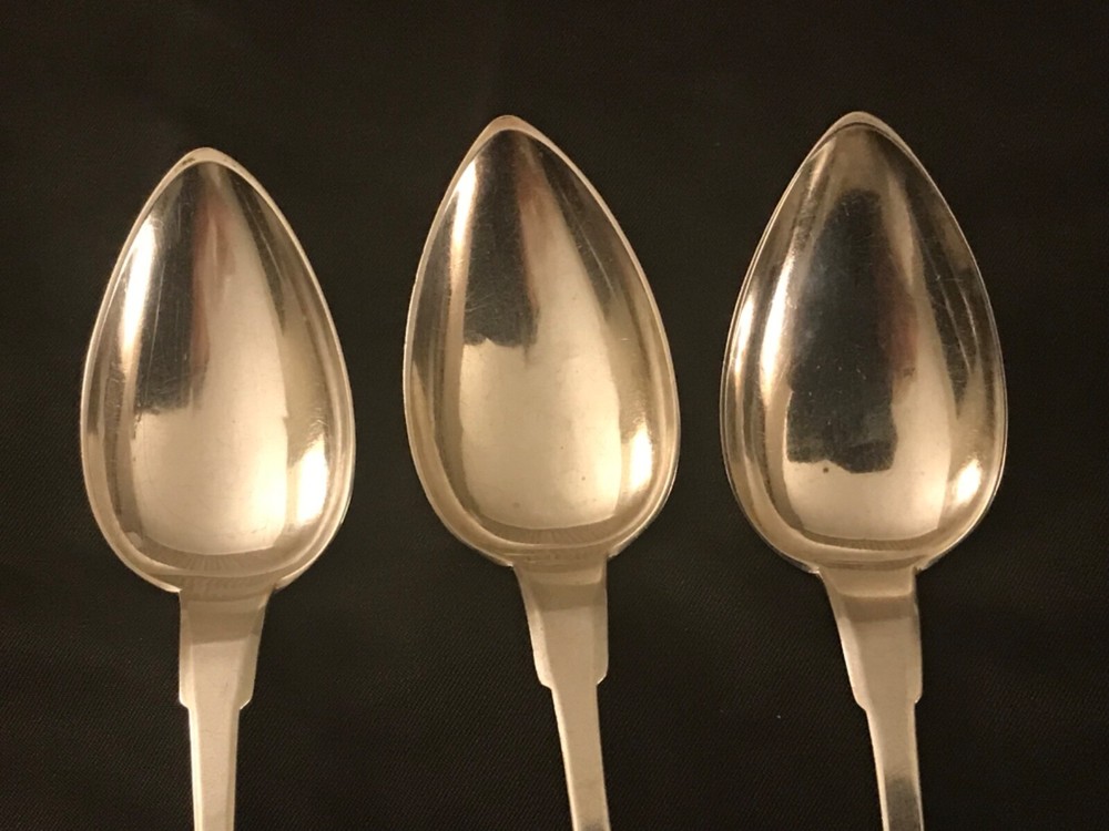 THREE COIN SPOONS FROM SYRACUSE, NEW YORK.
