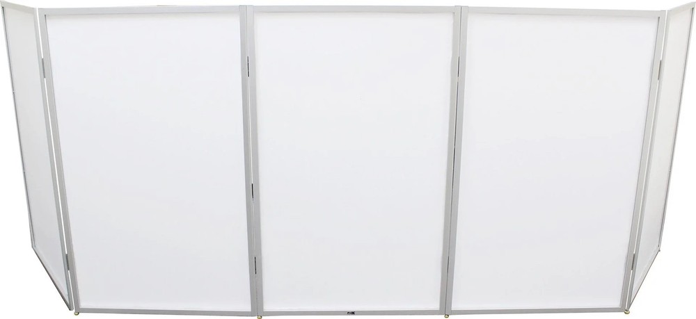 5 Panel Silver Frame DJ Facade with Stainless Quick Release 180 Deg Hinges