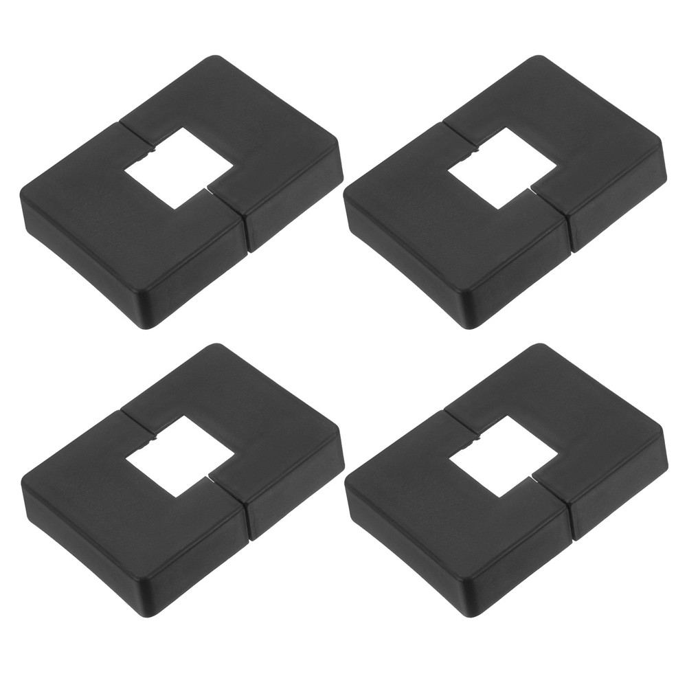 4 Pcs Fence Post Skirt, 1.2 x 1.2 Inch Rectangular Split Style Post Base Cover