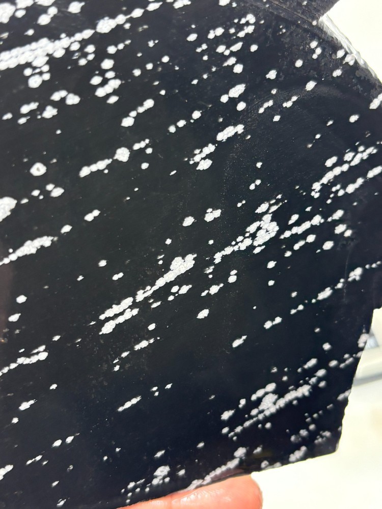 Large Snowflake Obsidian Slab Lapidary Cabbing Knapping Combo ship avail