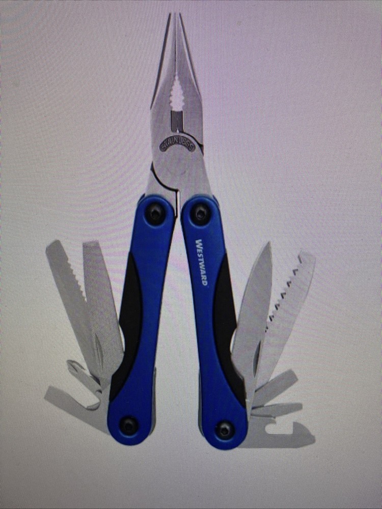 Westward Multi-Tool 15 Tools Stainless Steel With Sheath