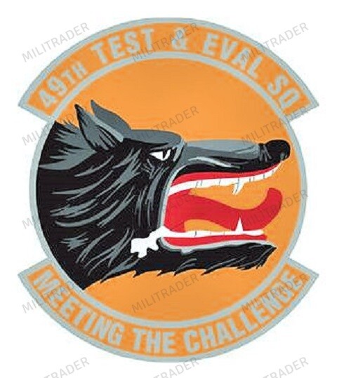 USAF 49th Test & Evaluation Squadron Squadron Self-adhesive Vinyl Decal