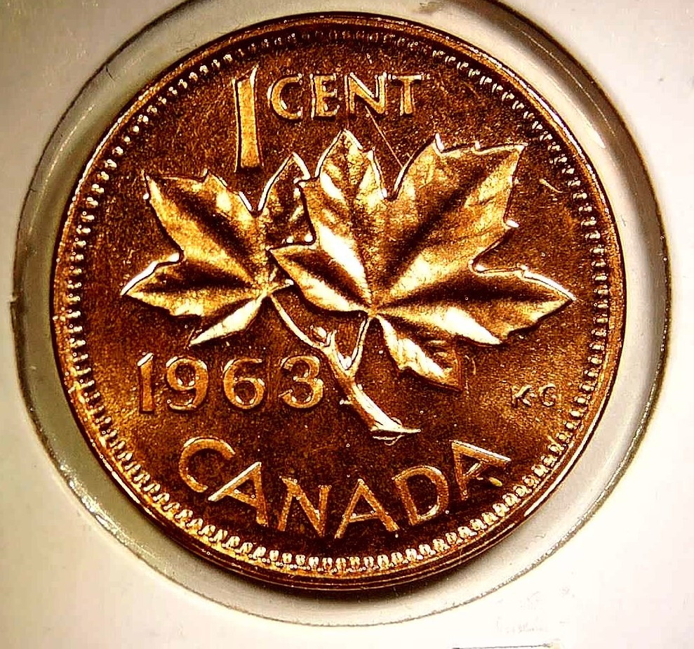 1963 Canada Cent Queen Elizabeth II