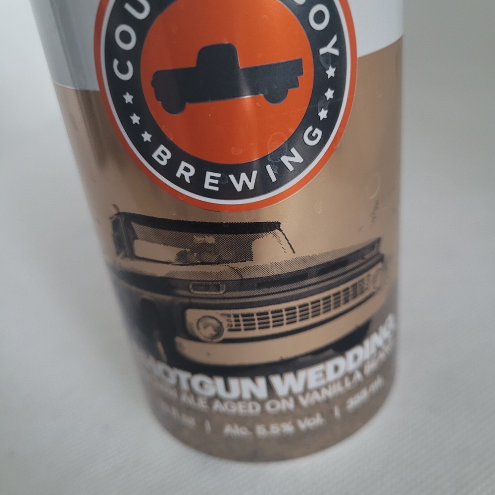 Beer Can- Shotgun Weddng- Empty Bottom Opened. 12 Oz.