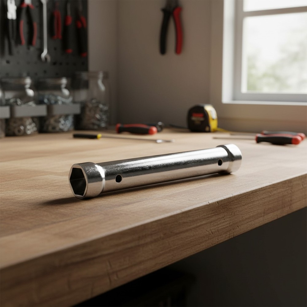 Compact Dual Hex Water Heater Element Wrench - 10-Inch Heavy-Duty Solution