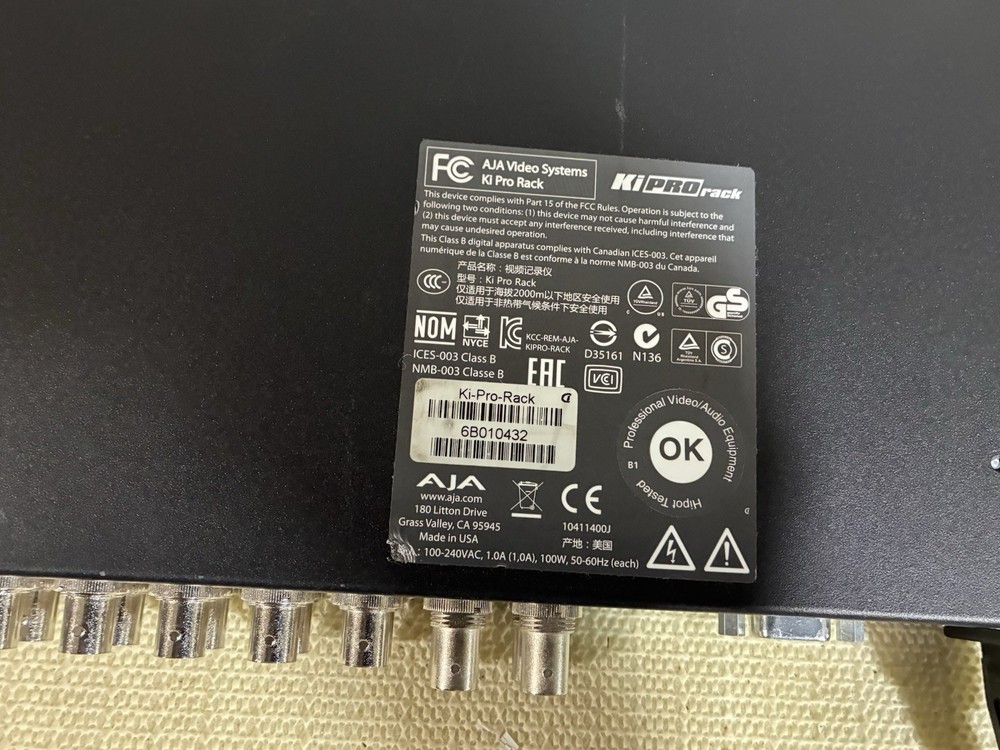 AJA Ki Pro Rack Video Recorder & Player – No Storage Module